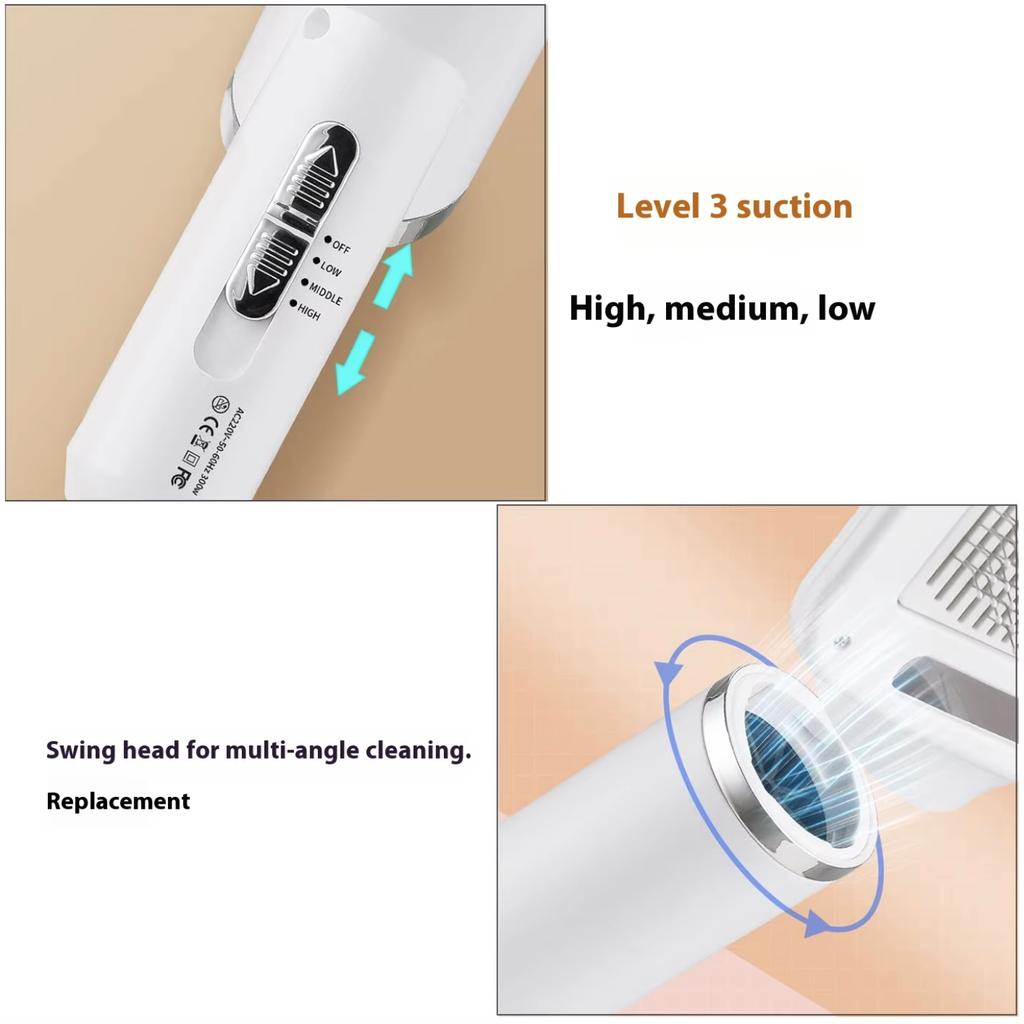 3-in-1 Safe Portable Pet Hair Dryer Brush Ergonomic Handle Adjustable Temperature Grooming Comb Brush for Cats Dogs Indoor Bath