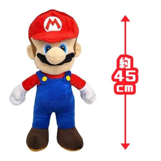 Super Mario Extra Large Plush Toy with Toy Diamond, Approx. 45cm (Red)