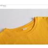 Spring and Autumn Women's Blouse Cotton Loose Solid Color Round Neck Long Sleeve Top