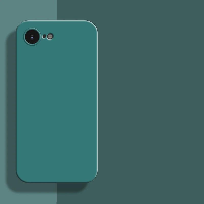 Für iPhone 6 6S 6Plus Plus + 7 8 SE2 SE3 7Plus 8Plus SE2 SE3 SE4 SE 2025 16E Original Flüssigsilikon Gummi Stoßfester Bumper