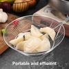 Stainless Steel Cooking Strainer with Wood Handle Heat Resistant Skimmer Ladle Cooking Utensils Home Deep Fry Ladle