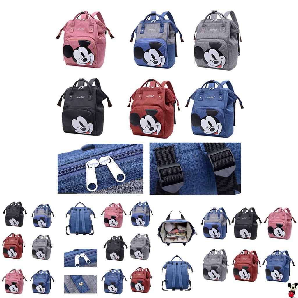 Große Wickeltasche mit Cartoon-Mickey-Maus-Aufdruck, wasserdicht und keimtötend