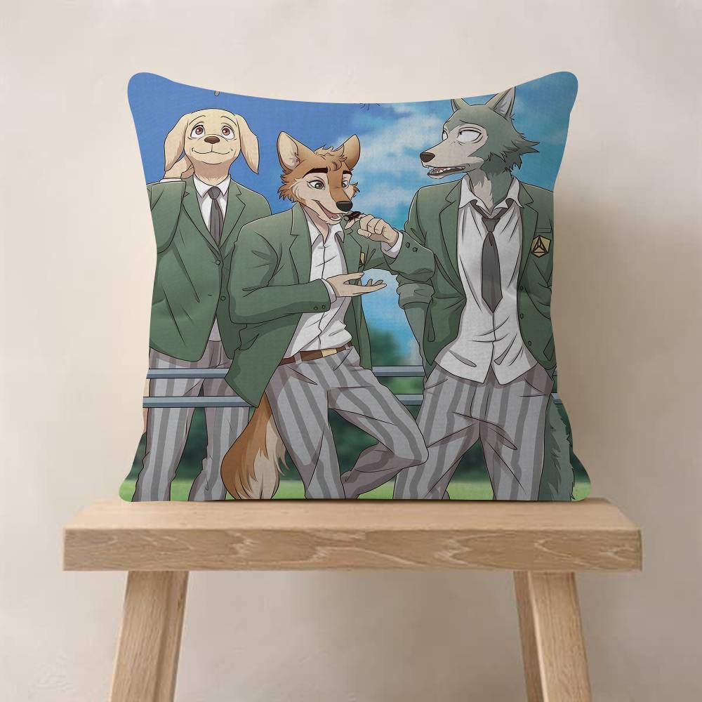 1pc Anime Beastars Cushion Cover Car Throw Pillow Case For Sofa Car Christmas Gift