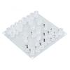 Set de șah din sticlă de shot Set de joc de băut Tablă de șah cu piese de șah din sticlă de shot 22,5x22,5cm