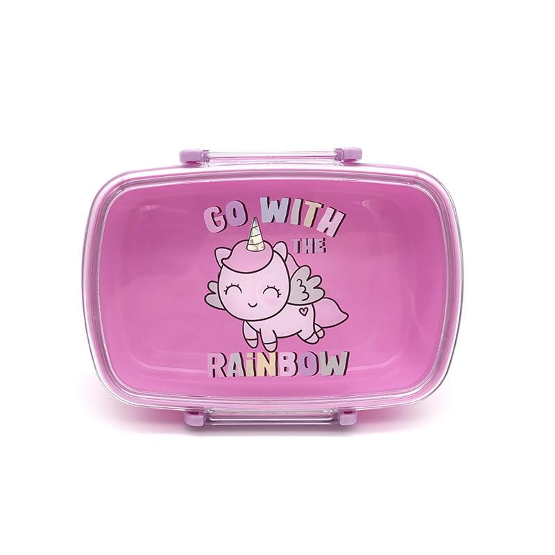 Cartoon Unicorn Box For Lunch Student Pink Student Children Back To School Bento Box BPA Box Home Kitchen Accessories Kitchen Accessories Breakfast 2080₽