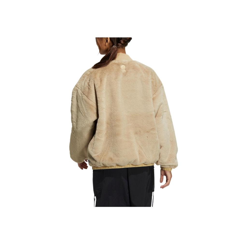 Adidas Neo Cartoon Patch Long Sleeve Jacket Women Outerwear Light-Khaki IA6904