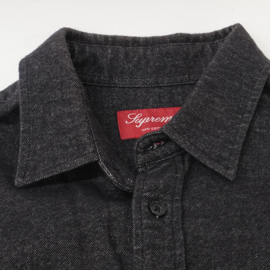 Supreme Cotton long sleeve shirt tops S Charcoal grayUsed