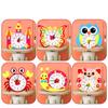 Cartoon Clock Cognition Clocks Toys Nonwoven Fabric Time Teaching Aid  Montessori Arts Crafts