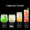 transparent multipurpose glass for cocktails & beverages
