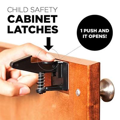 safety first adhesive cabinet and drawer latches