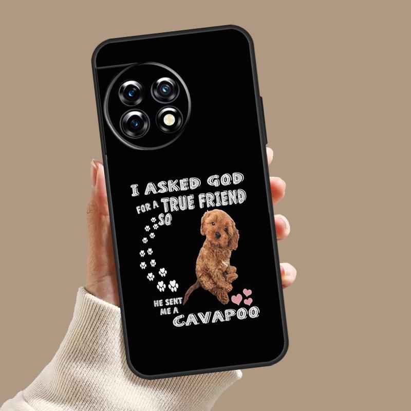 Cartoon Cavoodle Cavapoo Case For OnePlus 10T 8T 9R 10R 12R OnePlus 12 11 9 10 Pro Nord 2 CE 3 Lite N10 N20 N30 Cover