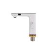Hot Cold Basin Faucet Water Temperature Display Infrared Sensor Touchless Bathroom Faucet with 1 2 Inlet Hoses 3 8 EU