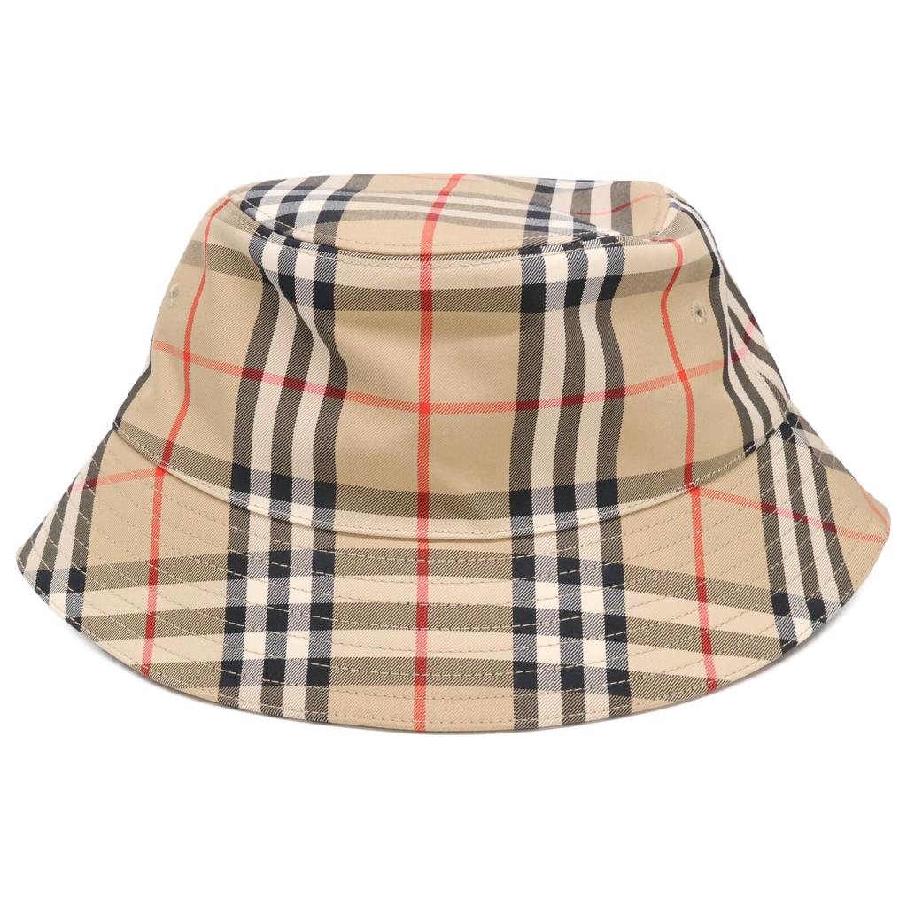 Burberry [Excellent Condition/Domestic Authentic] 8026927 Vintage Check Panel Bucket Hat Hat M Archive beigeUsed