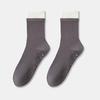 1 Pair Yoga Socks with Non-slip Gripper Breathable Moisture-Wicking Ballet Dance Fitness Pilates Athletic Gym Sports Mid-calf Socks