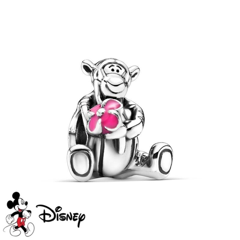 

Disney New Sparkling Stitch Buzz Lightyear Dangle Winnie the Pooh Eeyore Charm Bead Fit Original Bracelets DIY Jewelry Gift