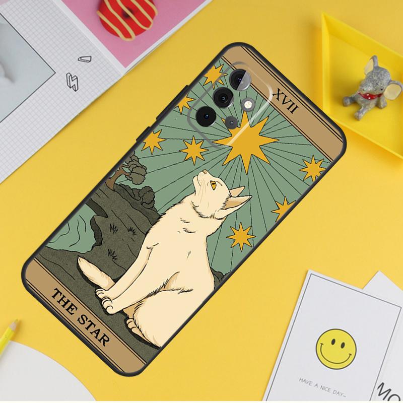 Cats Tarot Witchcraft Case For Samsung Galaxy A16 A26 A36 A56 A06 A55 A35 A15 A53 A32 A52 A33 A13 A14 A34 A54 A17