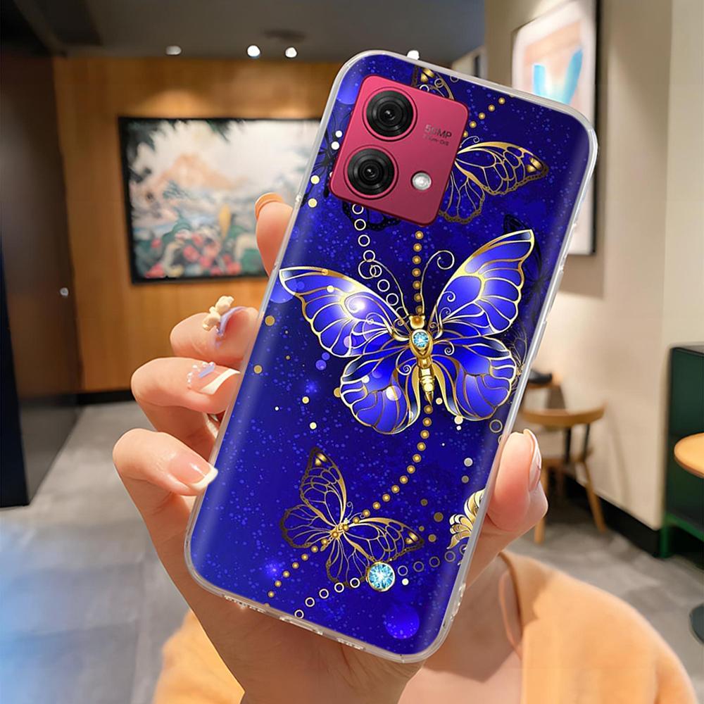 Für Moto G84 Hülle Mode Niedliche Cartoon Rückseite Für Motorola Moto G84 Handy Silikon Hüllen 6,8 Zoll MotoG84 Schutz Fundas