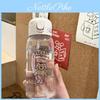 Bouncing Straw Water Bottle With Logo Portable Waterproof For Office And Travel