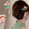 New Chinese Classical Three-dimensional Lotus Leaf Lotus Flower Women's Hair Hairpin Cheongsam Hanfu Matching Hair Hairpin