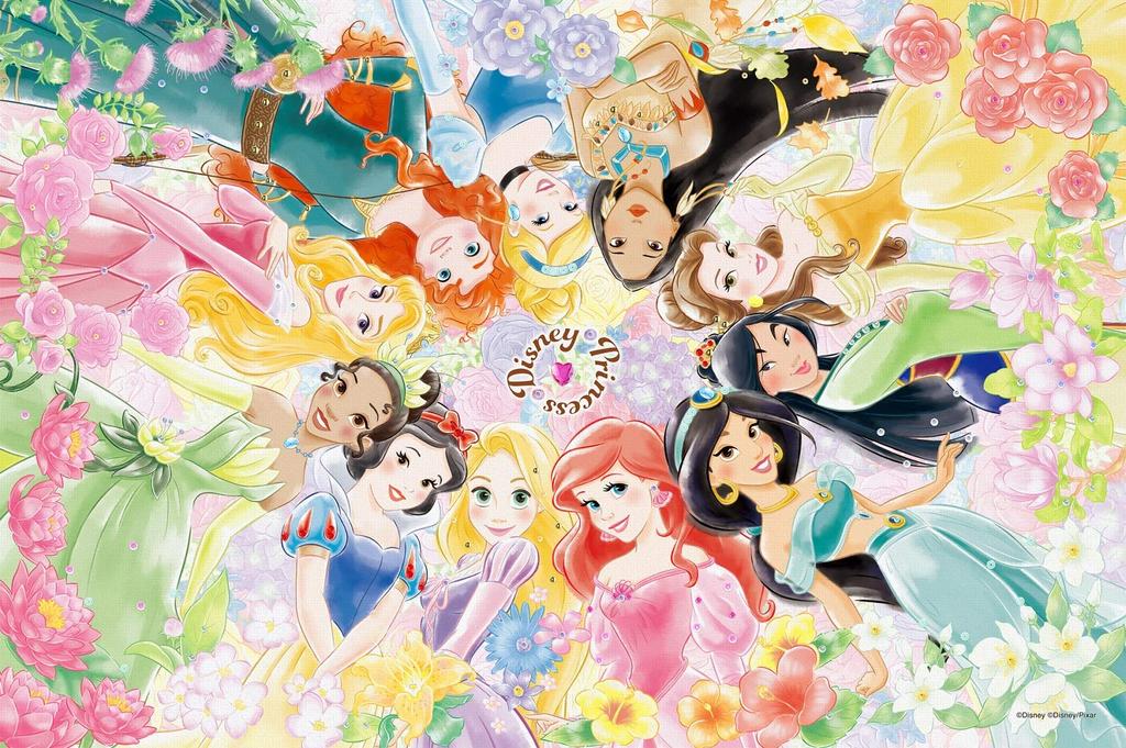 EPOCH 1000 Piece Jigsaw Puzzle Disney Floral Dream X with Glue and Spatula with Decoration Parts Included EPOCH (50 75cm) 97-001