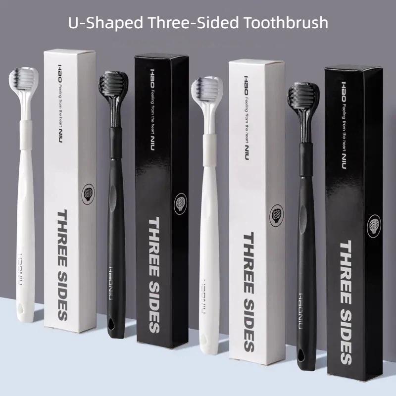 Comprehensive Oral Hygiene U-Shaped Toothbrush Soft Bristles 1/2/4/6pcs Set