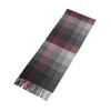 Daks Cashmere 100  Burgundy Block Check Shawl Scarf Dbmu9f704d2