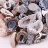 Irregular Shape Natural Agate Geodes Mineral Ore Crystal Cluster Healing Stones Drusy Quartz Slice Collectible Specimen DIY Gift