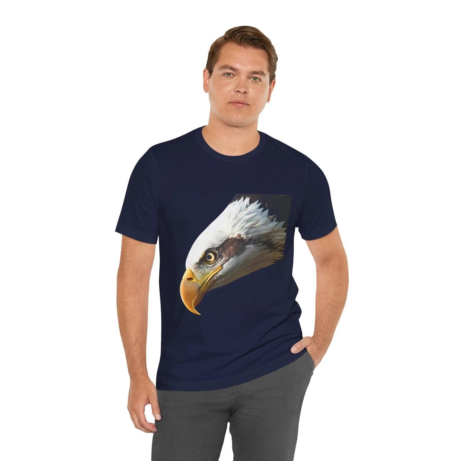 Bald Eagle Head Realistic Raptor Graphic T-Shirt XXL