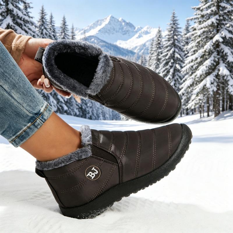Waterproof Warm Low Top Casual Winter Snow Boots For Women Large Size