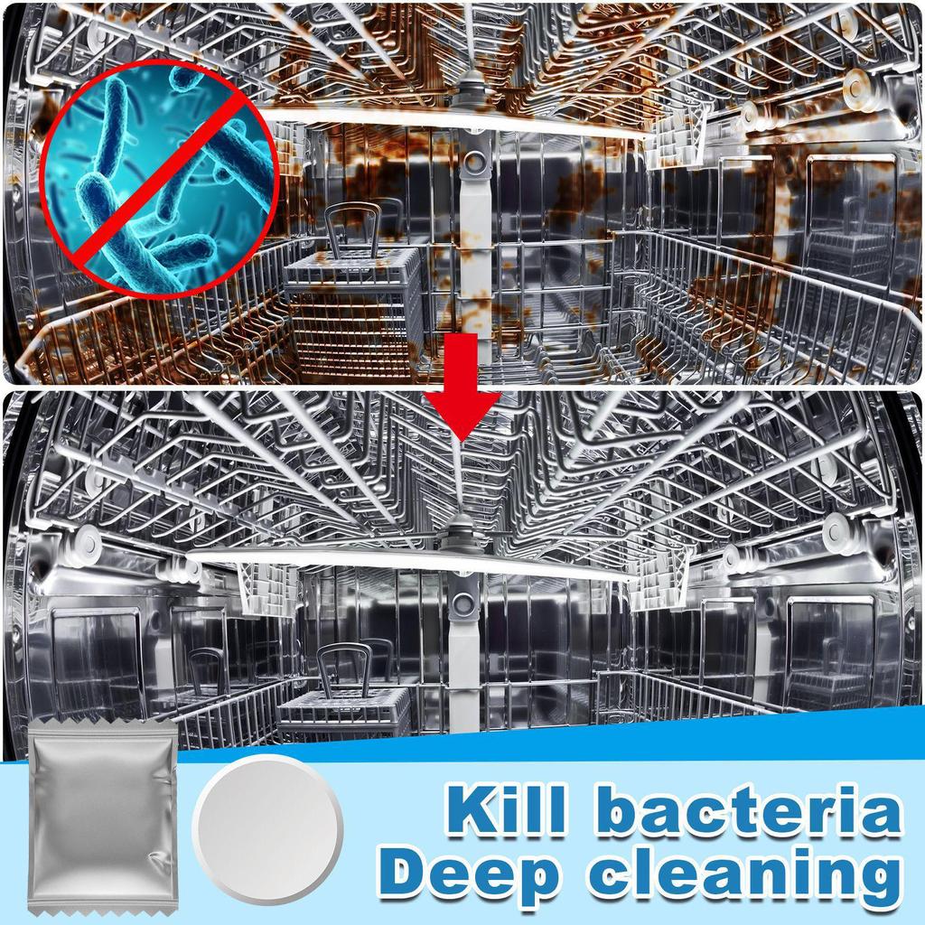 Jue-Fish Dishwasher Cleaning Tablets: Decontaminate  Degrease  and Remove Scale Buildup with These Maintenance Tablets.
