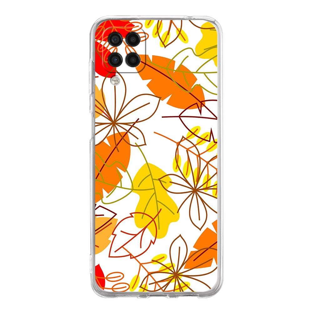 Leaves Fall Fox Pumpkin Halloween Phone Case For Samsung A13 A33 A73 A53 A23 A51 A71 A21S A12 A31 A41 A03S A22 A52 A32 5G Cover
