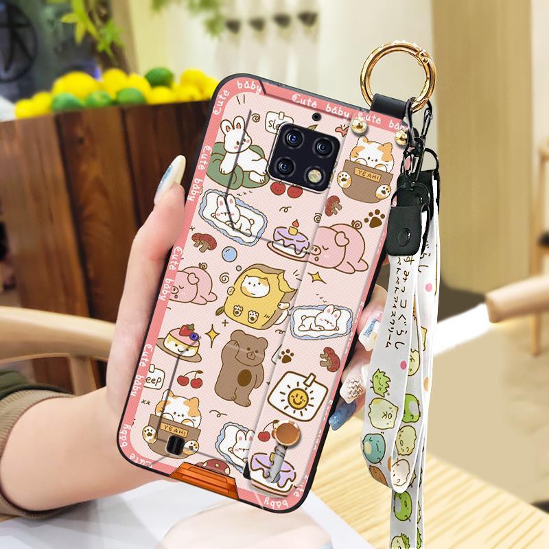 Fashion Design Ring Phone Case For Oukitel WP6 Anti-dust Dirt-resistant Wristband Shockproof Waterproof Cartoon Cute