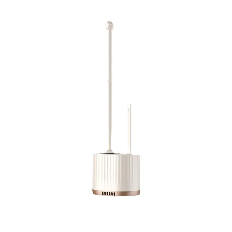 Luxury Wall-Mounted Quick-Dry Toilet Brush Set with Base for Cleaning Bathroom Corners