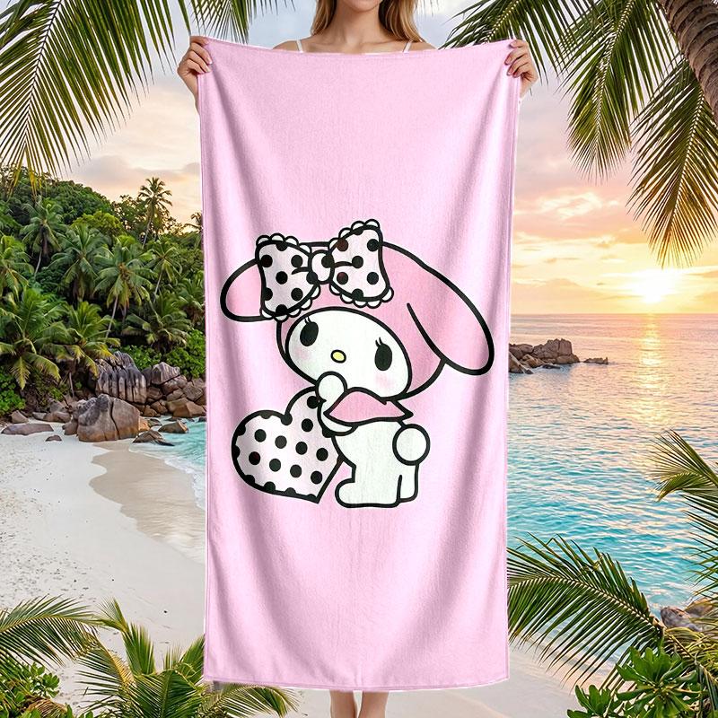 Large Beach Towel Quick Dry Absorbent Towel For Beach IndoorMy Melody