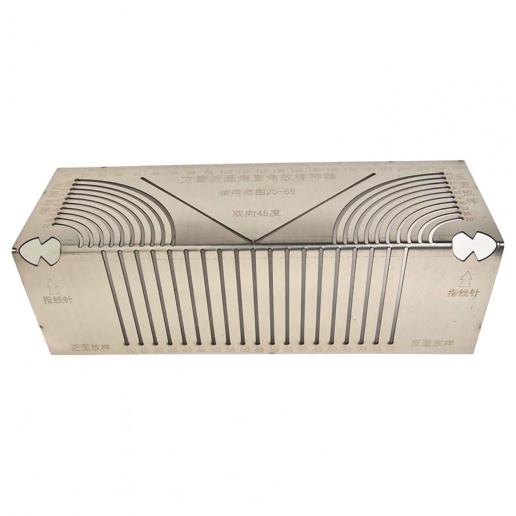 Drawing Ruler for Accurate Construction of Square Tubes with 45 Degree Guidance