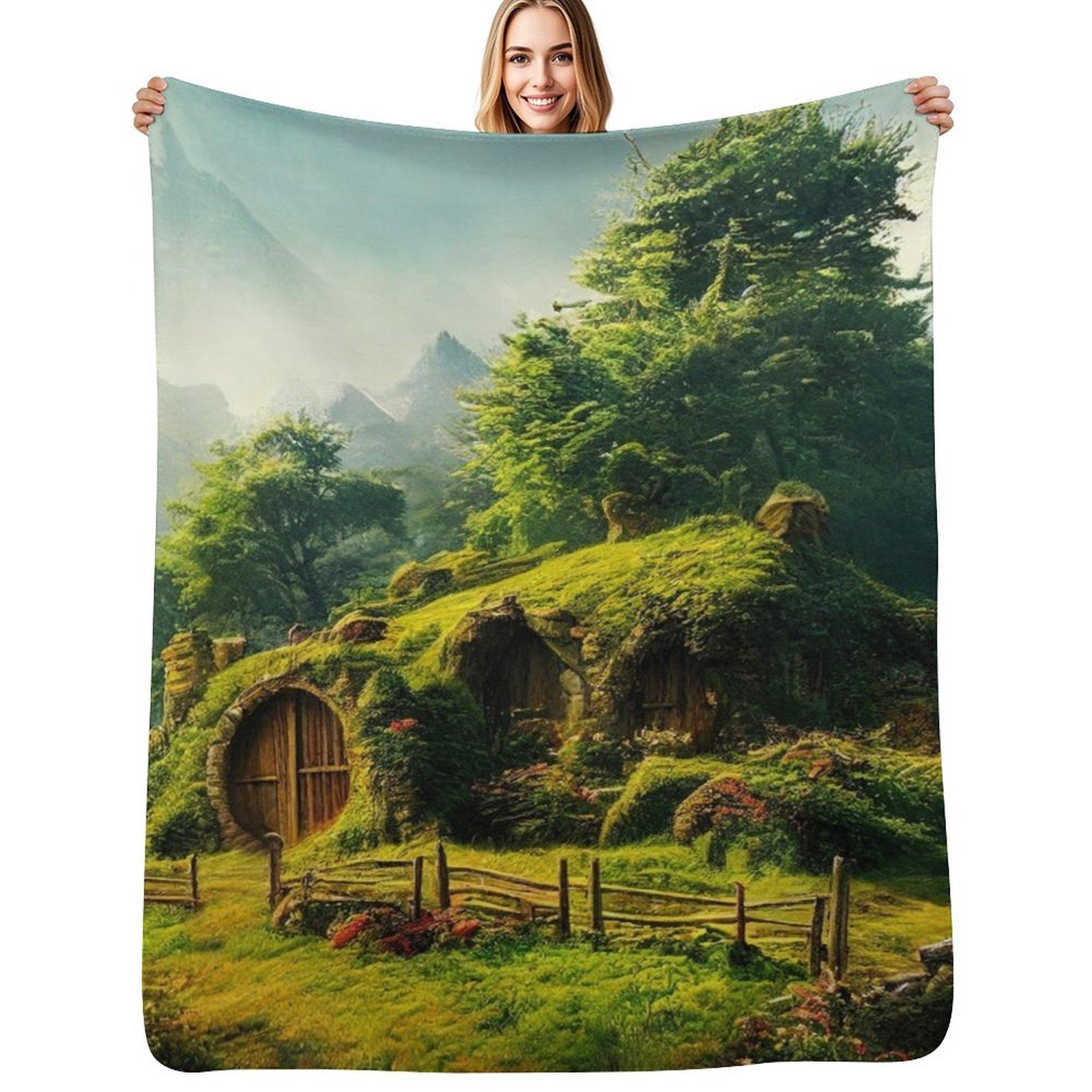 Good Day Shire Throw Blanket Men s Soft Warm Throw Blanket for Couch Size: 75*100cm, Weight: 230 GSM