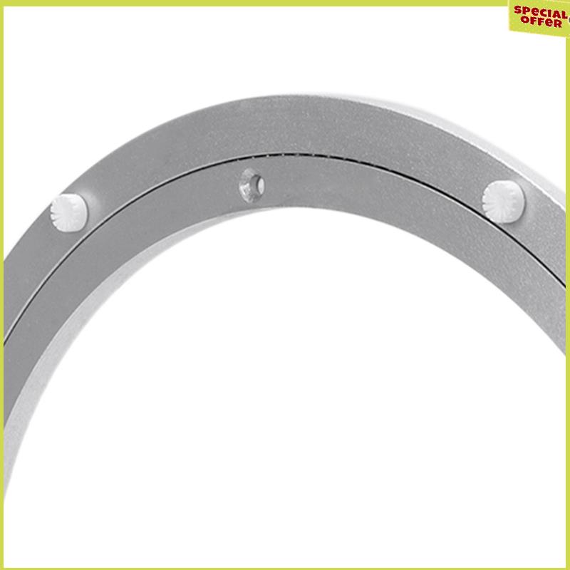 A34R 3X Aluminium Rotating Turntable Bearing Swivel Plate 12 Inch Silver