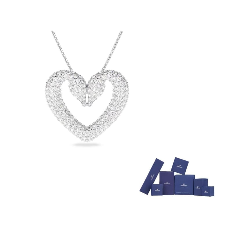 Swarovski Sublima Rhodium Plated, Faux Crystal