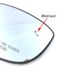 Cristal de espejo retrovisor lateral calefactable para coche con advertencia de punto ciego Para Honda Accord 10ª 11ª 2018 2024 2025