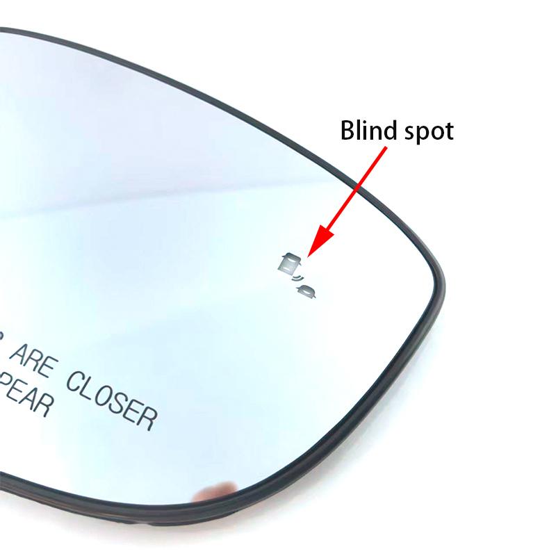 Cristal de espejo retrovisor lateral calefactable para coche con advertencia de punto ciego Para Honda Accord 10ª 11ª 2018 2024 2025