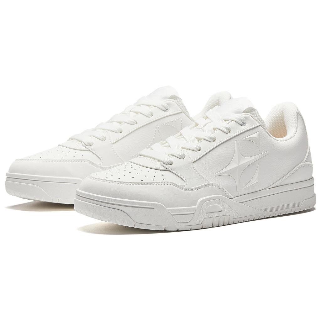 ANTA Women's Retro Low-Top Casual Skate Shoes Pure White 912541804-1