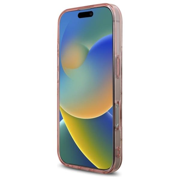 Guess Guhmp16Lh4Pyeep Iphone 16 Pro 6.3 Różowy/Pink Hardcase Iml Peony On 4G Background Magsafe