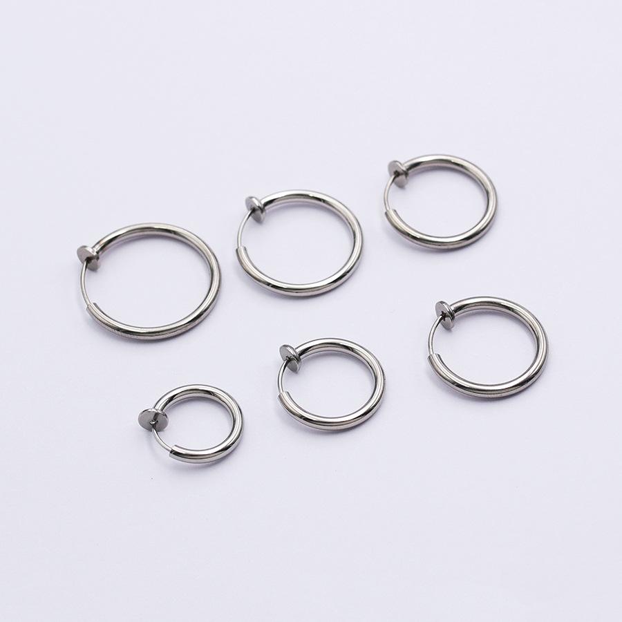 Stainless Steel No-Pierce Spring Ear Clips - Unisex & Invisible Spiral Design