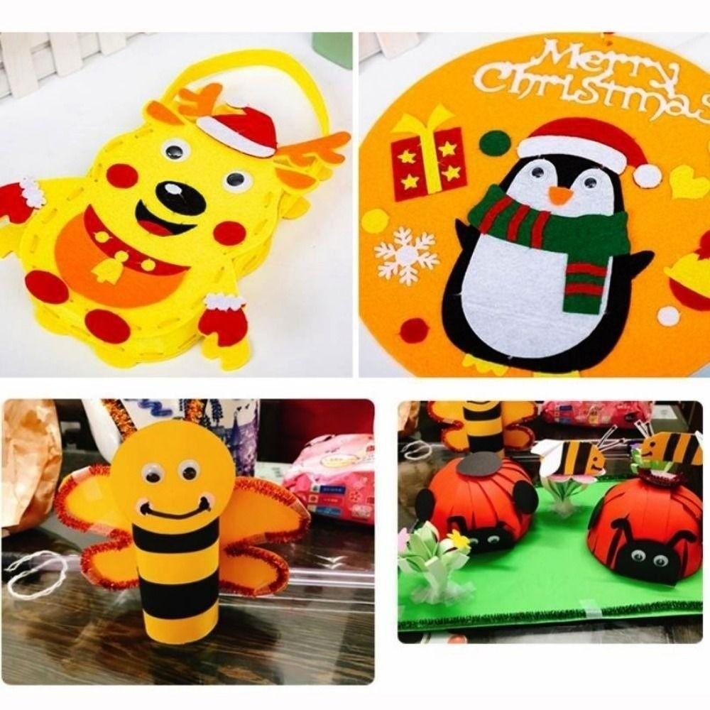 50/100pcs/bag with Eyelashes Dolls Activity Eyes 3D Wiggling Moving Eyes