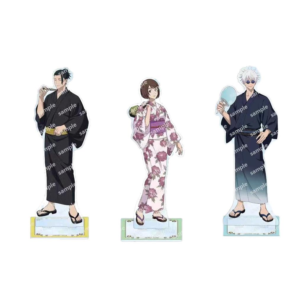 Jujutsu Kaisen Acrylic Stand Kaidama Tamaori Goods Gojo Satoru Natsu Yuketsu Ieiri Glass Limited Summer Yukata Student Age Anime Moe Character Ac