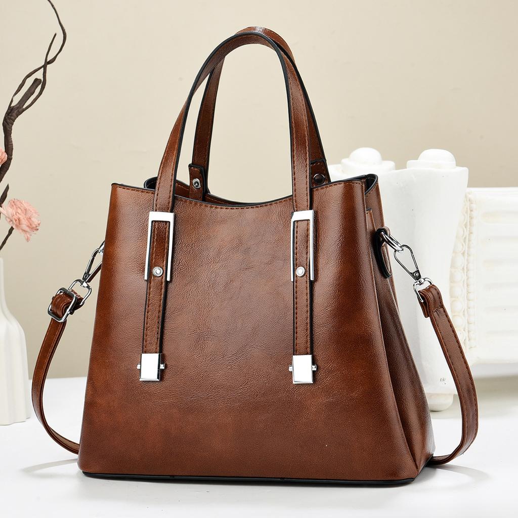 Neue Handtasche Textur Temperament Mutter Damen Tasche Einzelne Schulter Umhängetasche Modetrend Neuer Stil Damentasche