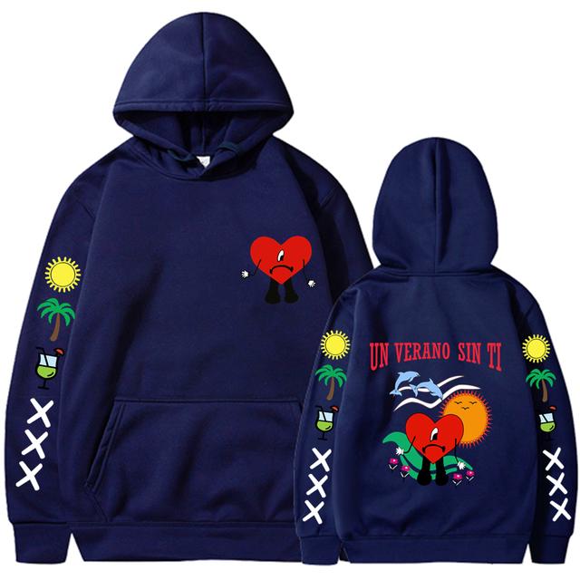 Un Verano Sin Ti Mikina Pánské Ženy Móda Bad Bunny Mikiny Dětské Hip Hop Mikiny Mikiny Mikiny s dlouhým rukávem Mikina s kapucí Dívčí kabáty