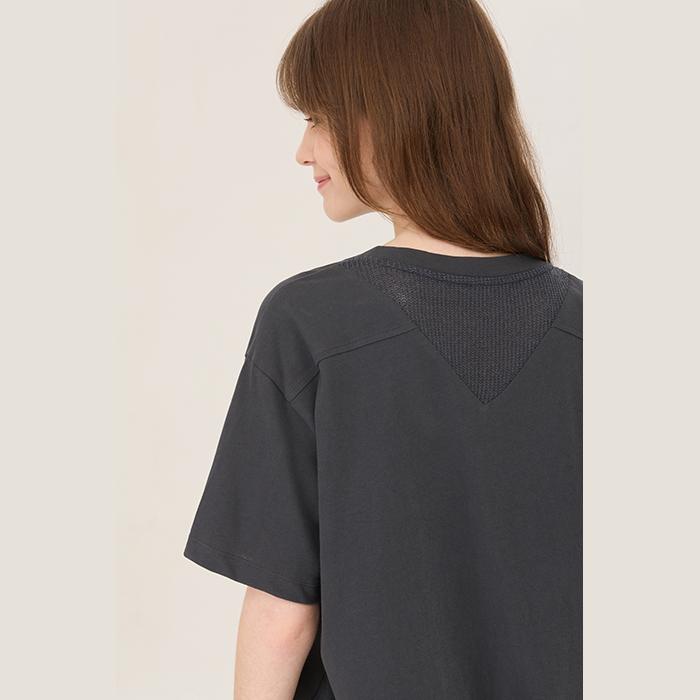 Benetong Cherry Mesh Block T-Shirt_Bats59531Dg