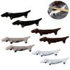 8pcs Cute Dachshund Ceramic Chopstick Rest Holder Dog Shape Tableware Decor for Home Kitchen