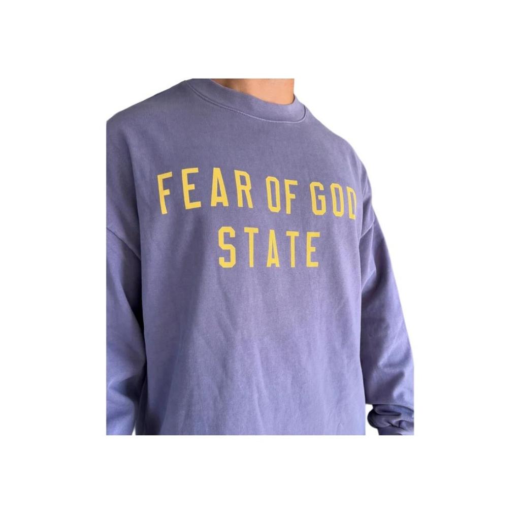 Fear of God Essentials Heavy Long-Sleeve Tee Lavender Men Tops Purple 125BT242017F